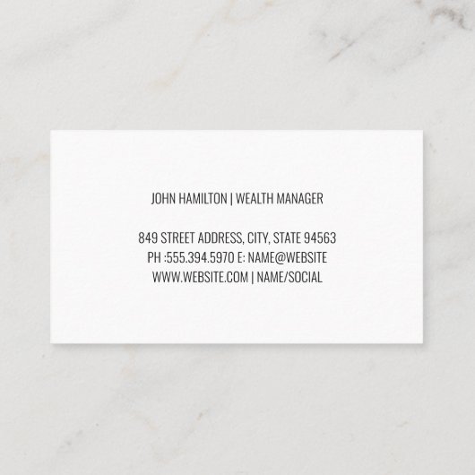 成長図グラフ | 財務 名刺 (裏面)