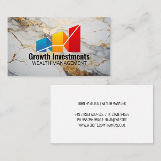 成長図グラフ | 財務 名刺 (正面/裏面)