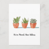 成長引っ越しました新しい自宅発表はがき ポストカード (正面)