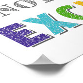 成長志向を弁解せずに努力する ポスター (角)