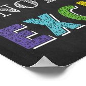 成長志向を弁解せずに努力する ポスター (角)