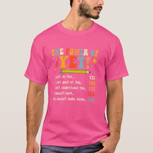 成長志向感動的の先生 Tシャツ (正面)