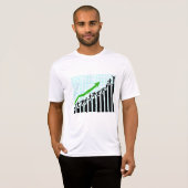 成長成功進行状況バー チャート Tシャツ (正面フル)