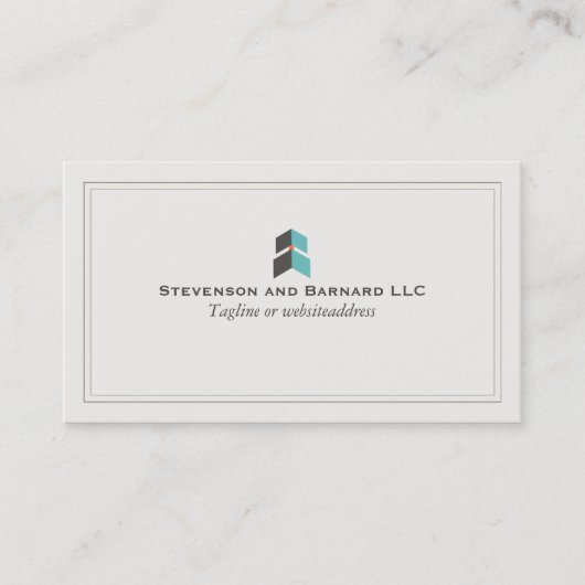 成長矢印プロフェッショナルロゴ 名刺 (正面)