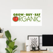 成長買食べオーガニック ポスター (ホームオフィス)