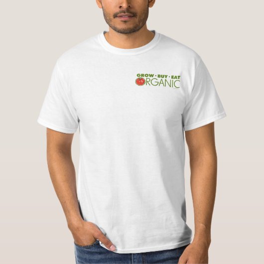 成長買食べオーガニック Tシャツ (正面)