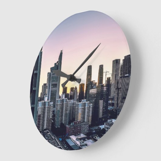 成長都市 ラージ壁時計 (傾斜)