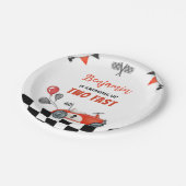 成長2つの高速ヴィンテージ誕生日紙プレート ペーパープレート (アングル)