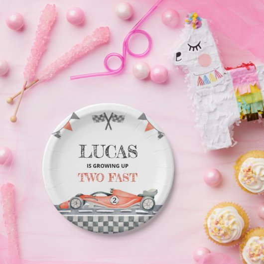成長2つの高速誕生日紙プレート ペーパープレート (パーティー)