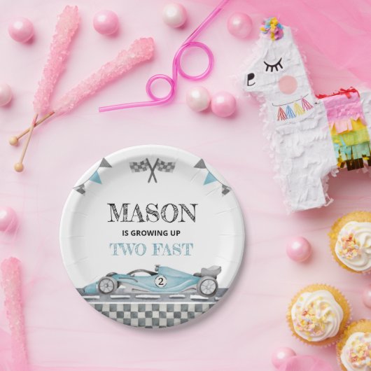 成長2つの高速誕生日紙プレート ペーパープレート (パーティー)