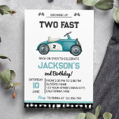 成長2ファストレースカー誕生日招待状 招待状