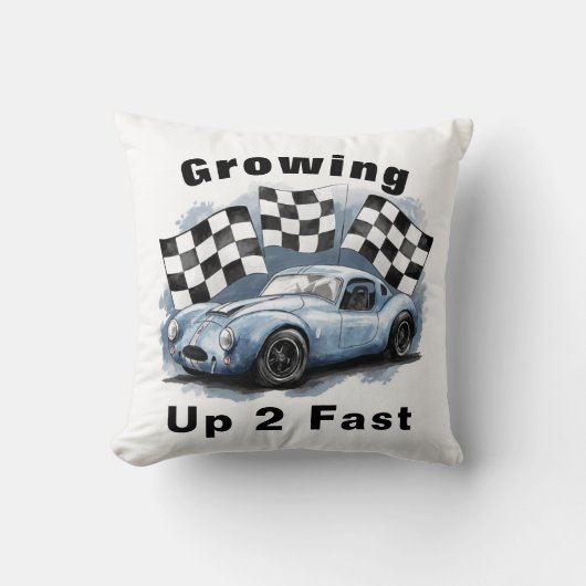 成長2速い誕生日パーティギフト クッション (正面)