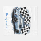 成長2速い誕生日パーティーのカスタム贈り物 フリースブランケット (正面(横))