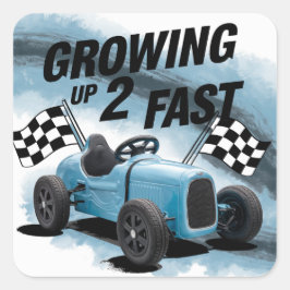 成長2速い誕生日パーティー スクエアシール