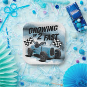 成長2速い誕生日パーティー ペーパープレート (パーティー)