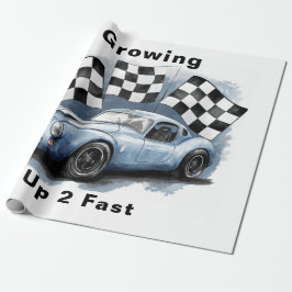 成長2速い誕生日パーティー ラッピングペーパー