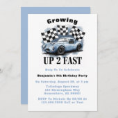 成長2速い誕生日パーティー 招待状 (正面/裏面)
