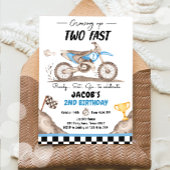 成長2高速ダートバイクサイクリング少年誕生日 招待状