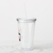 成長2高速フェスティバルピンクレースカー誕生日 アクリルタンブラー (左)