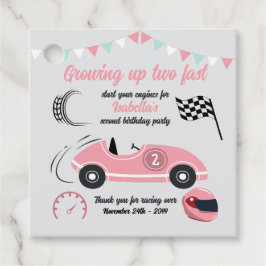 成長2高速フェスティバルピンクレースカー誕生日 フェイバータグ
