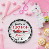 成長2高速レッドレースカーボーイ2歳の誕生日 ペーパープレート (パーティー)