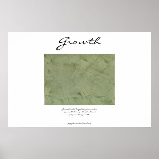 成長 – パワーグリーン – 風水 ポスター (正面)