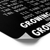 成長 – 成長する ポスター (角)