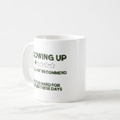 成長 – 推奨しない コーヒーマグカップ (正面左)