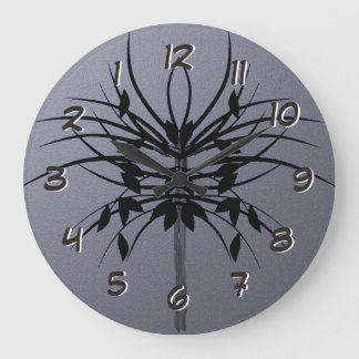 成長-時間を後方に時間を記録します回して下さい ラージ壁時計