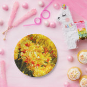 成長，金ゴールド ペーパープレート (パーティー)