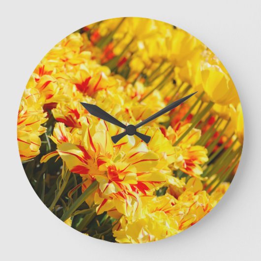 成長，金ゴールド ラージ壁時計 (正面)