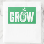 成長 長方形シール (バッグ)