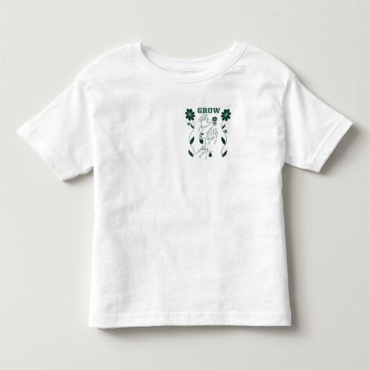 成長 - ASLデザイン トドラーTシャツ (正面)