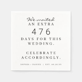 我々おもしろいが待ったパンデミックな結婚披露宴 スタンダードカクテルナプキン