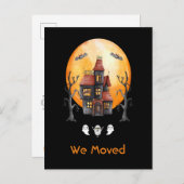 我々おもしろいはレッドブラックウォーターカラーハウスを移幽霊のよく出る動 案内ポストカード (正面/裏面)