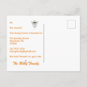 我々おもしろいはレッドブラックウォーターカラーハウスを移幽霊のよく出る動 案内ポストカード (裏面)