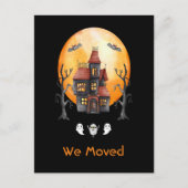 我々おもしろいはレッドブラックウォーターカラーハウスを移幽霊のよく出る動 案内ポストカード (正面)