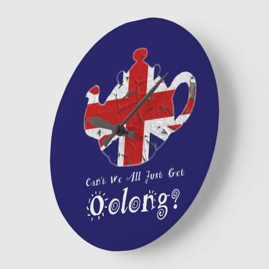 我々おもしろい全員が長い時計を手に入れることはできない ラージ壁時計 (傾斜)