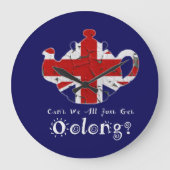 我々おもしろい全員が長い時計を手に入れることはできない ラージ壁時計 (正面)