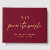 我々お気に入りのの民はバ結婚ルガン ゲストブック (正面)