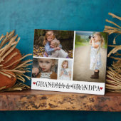 我々お気に入りのの民は…|祖父母ギフト フォトプラーク (側面)