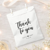 我々からあなたへのお礼結婚を フェイバーバッグ (クリップ留めされた状態)