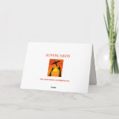 我々からのすべての誕生日と有毛無毛花ユリ カード (裏面)