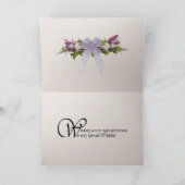 我々からのすべての誕生日と有毛無毛花ユリ カード (内部)