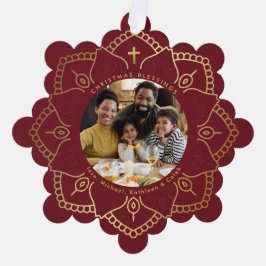 我々があなたを愛する喜び |クリスマスの賛美歌の休日の写真 オーナメントカード