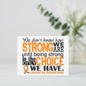 我々がどれほど強いか白血病 ポストカード (スタンド正面)