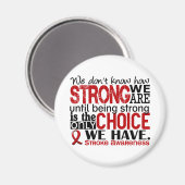 我々がどれほど強いか脳卒中する マグネット (正面/裏面)