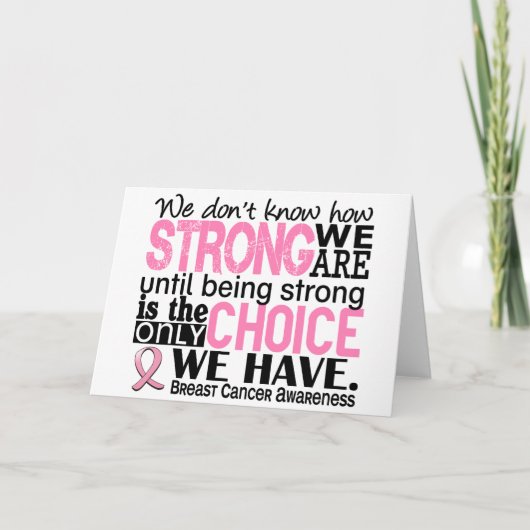 我々がどれほど強い乳がん カード (正面)