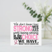 我々がどれほど強い乳がん ポストカード (スタンド正面)