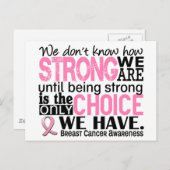 我々がどれほど強い乳がん ポストカード (正面/裏面)